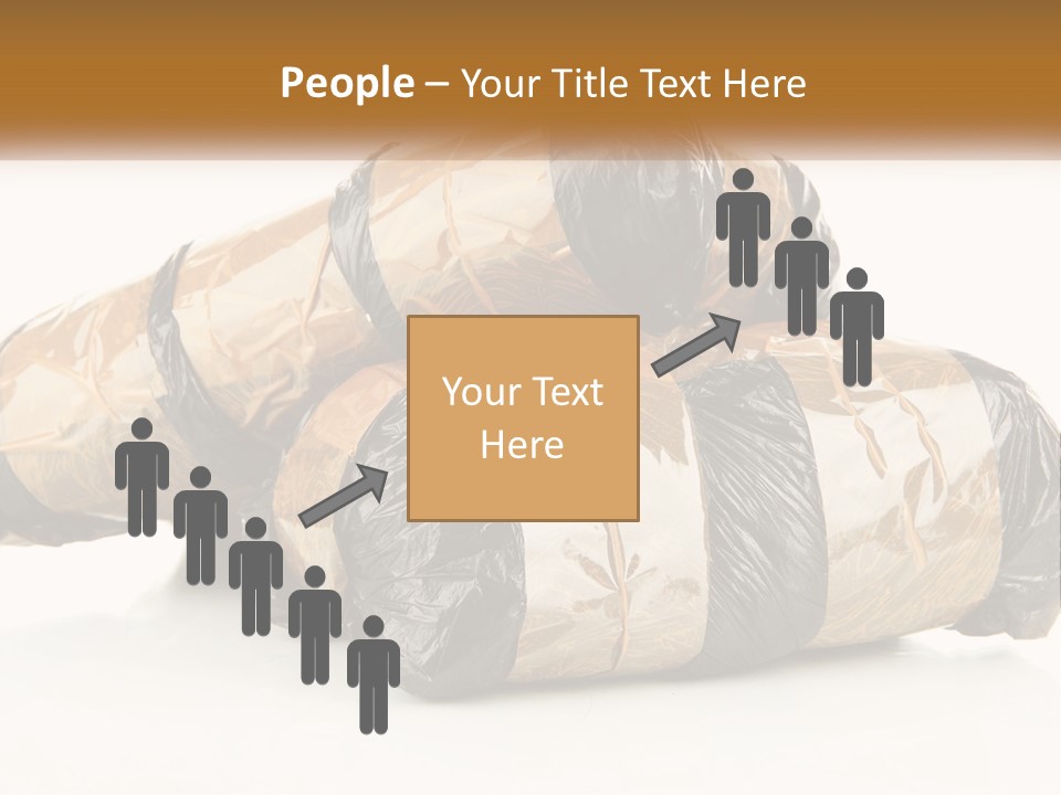 Caucasian Pensioner White PowerPoint Template