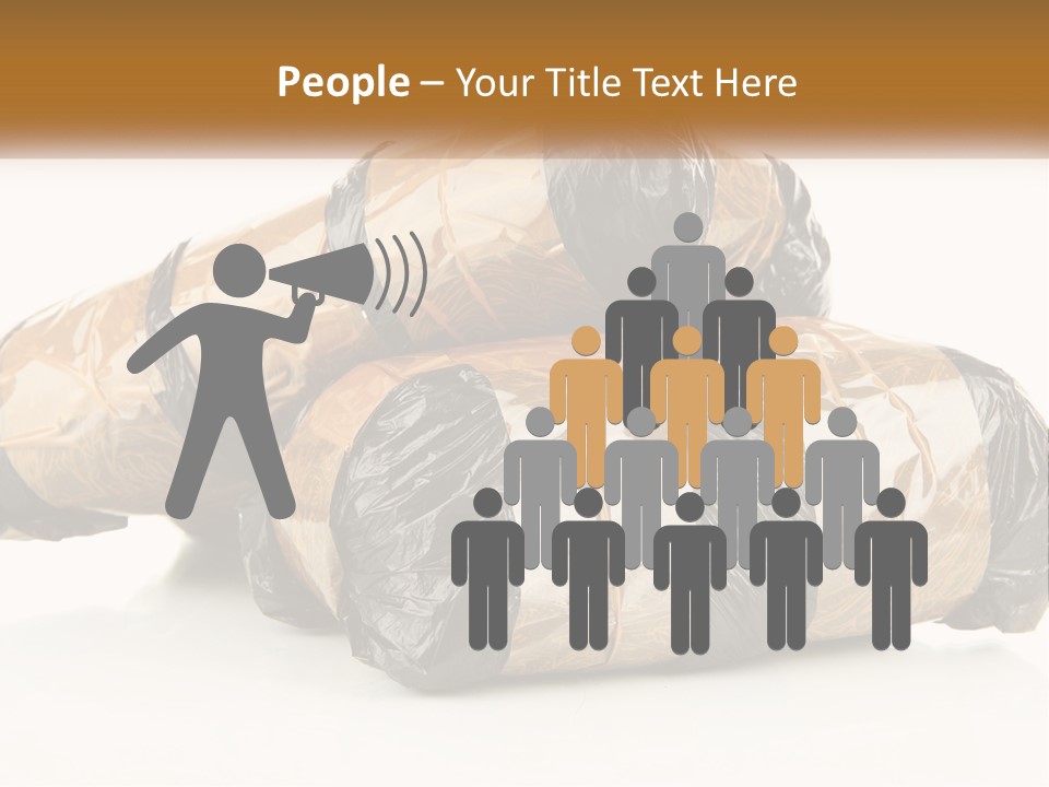 Caucasian Pensioner White PowerPoint Template