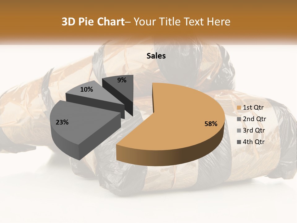 Caucasian Pensioner White PowerPoint Template