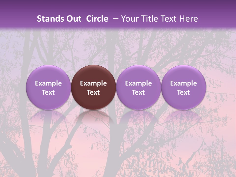 Peaceful Calm Sunset PowerPoint Template