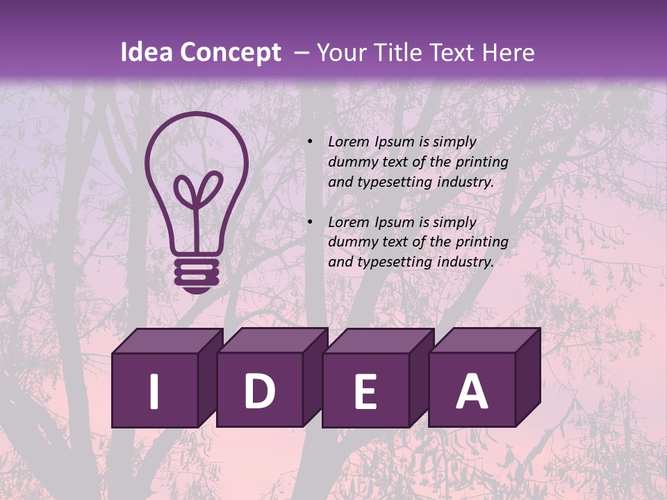 Peaceful Calm Sunset PowerPoint Template