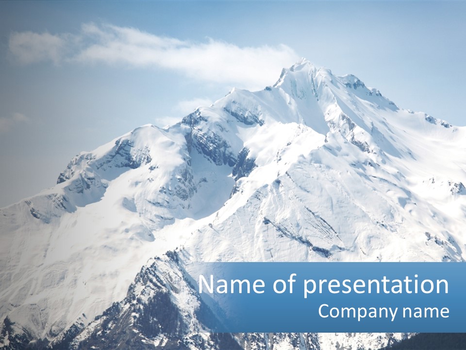 Peaceful Standing Retired PowerPoint Template