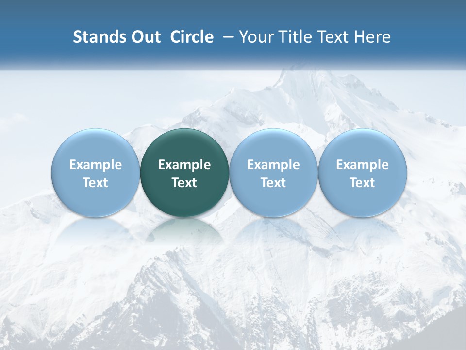 Peaceful Standing Retired PowerPoint Template