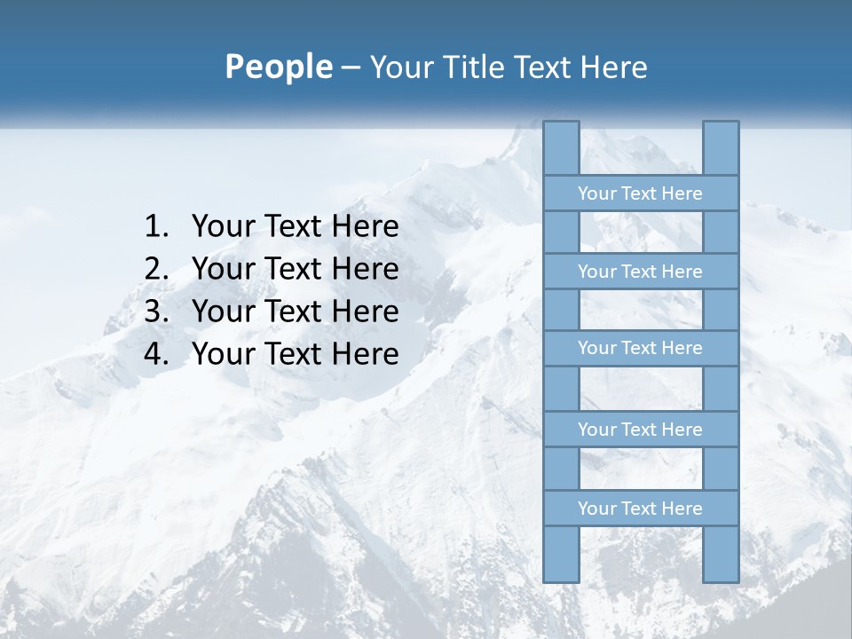 Peaceful Standing Retired PowerPoint Template