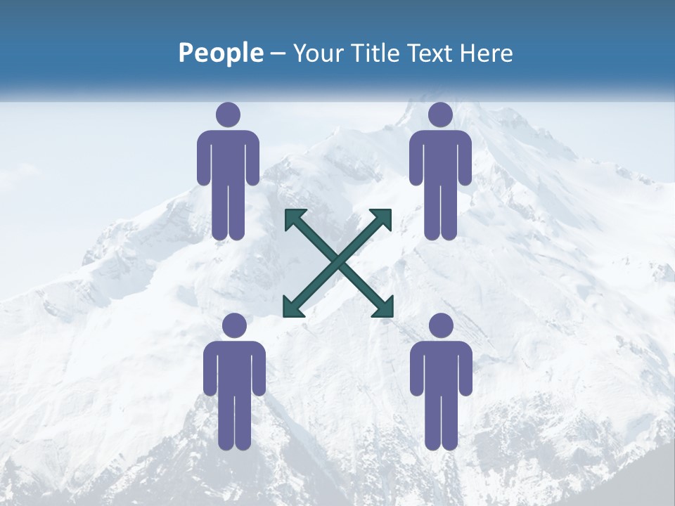 Peaceful Standing Retired PowerPoint Template