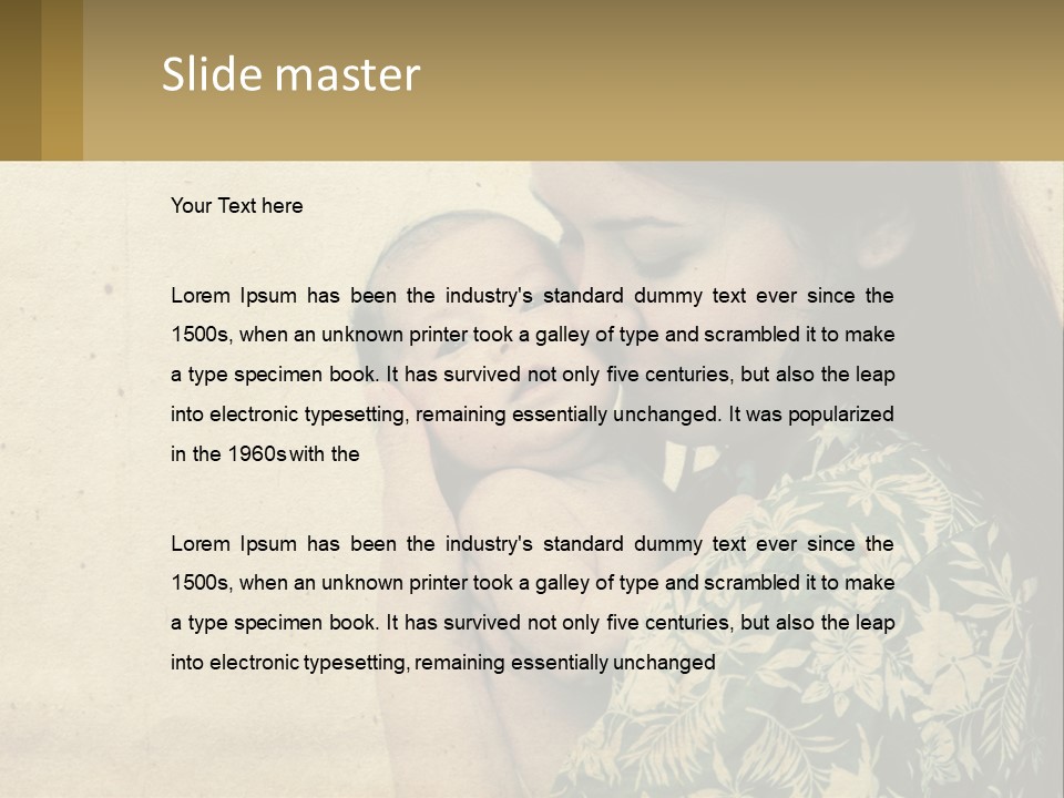 Beach Peaceful Sea PowerPoint Template