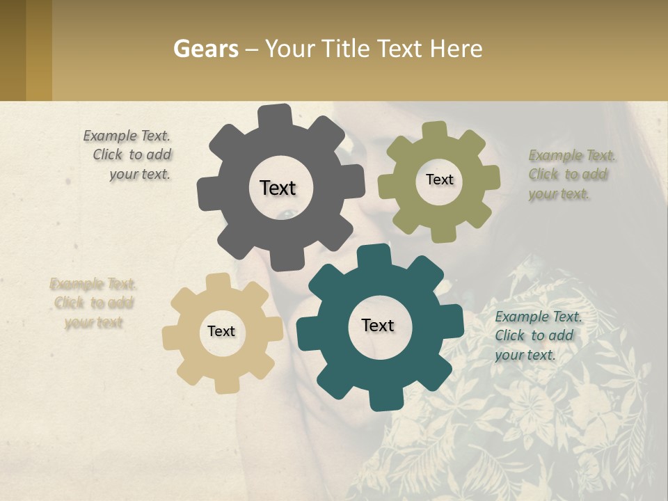 Beach Peaceful Sea PowerPoint Template