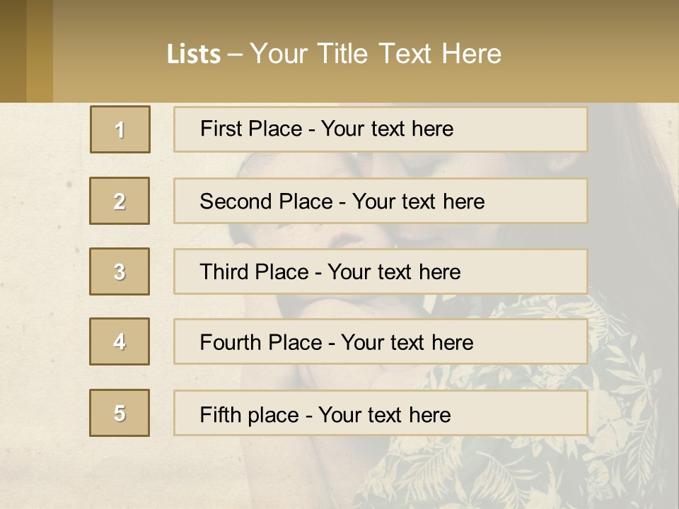 Beach Peaceful Sea PowerPoint Template