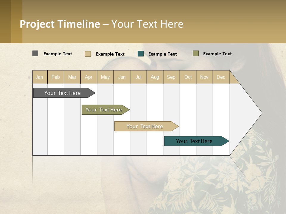 Beach Peaceful Sea PowerPoint Template