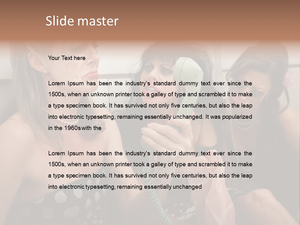 Lifestyle White Sad PowerPoint Template