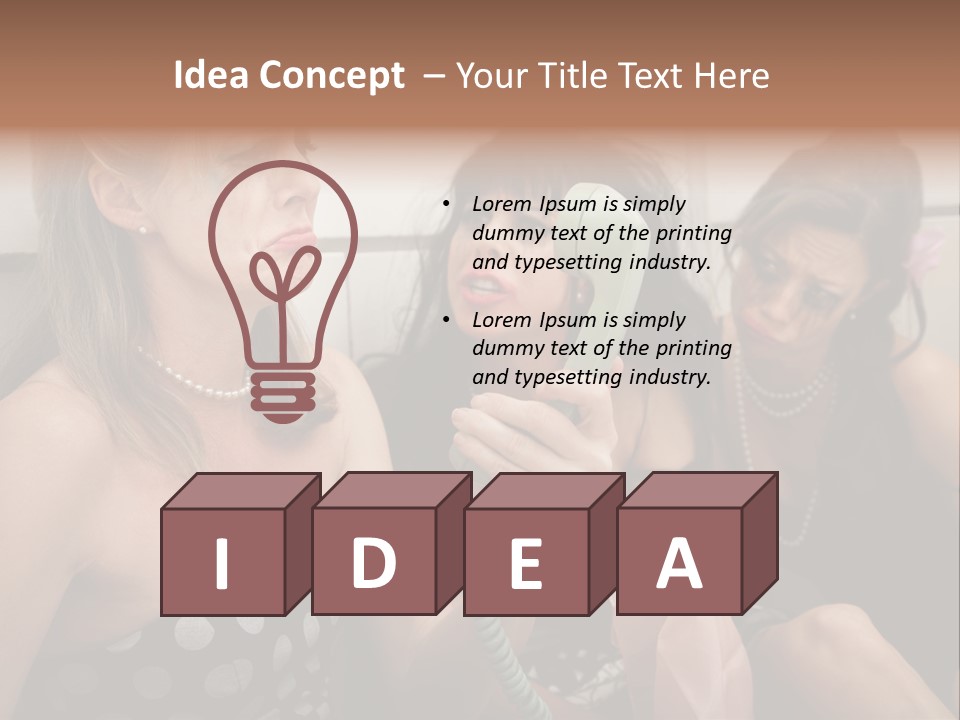 Lifestyle White Sad PowerPoint Template