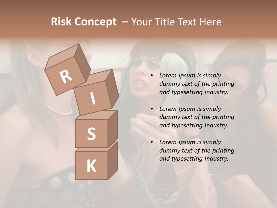 Lifestyle White Sad PowerPoint Template