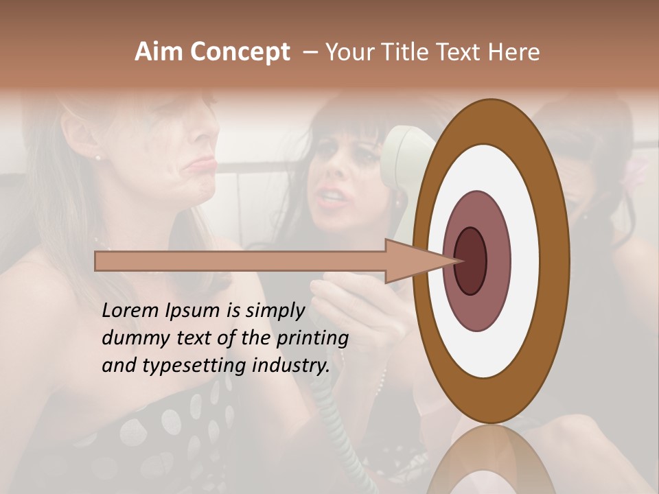 Lifestyle White Sad PowerPoint Template