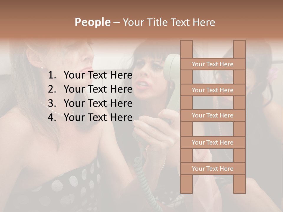 Lifestyle White Sad PowerPoint Template