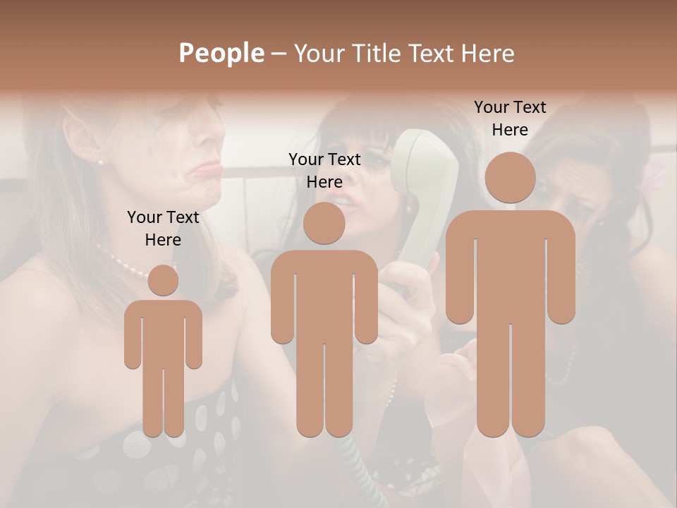 Lifestyle White Sad PowerPoint Template