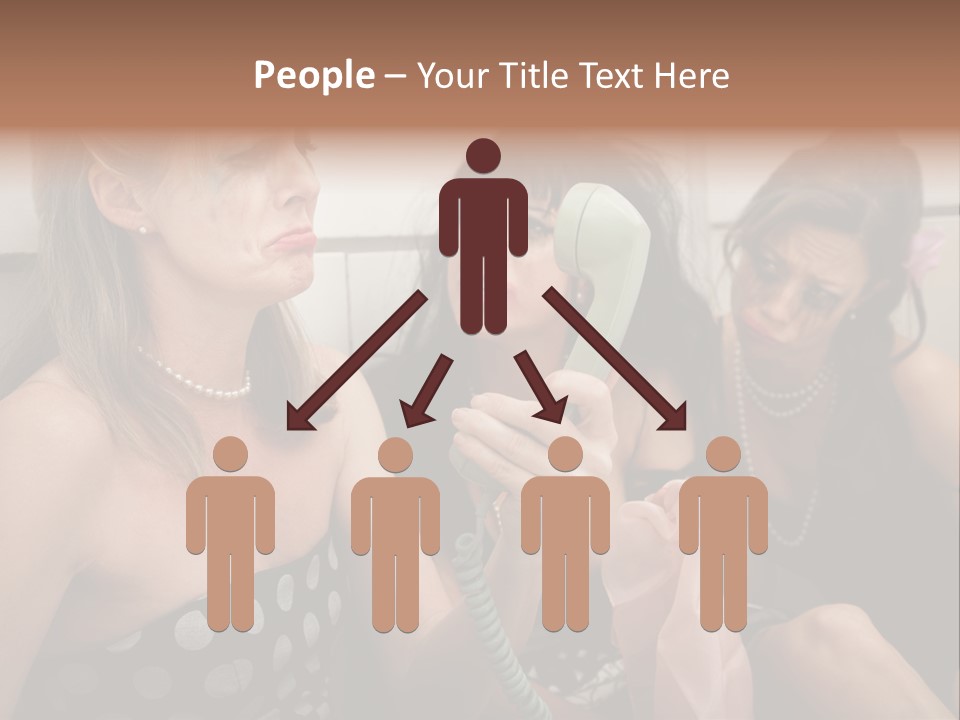 Lifestyle White Sad PowerPoint Template