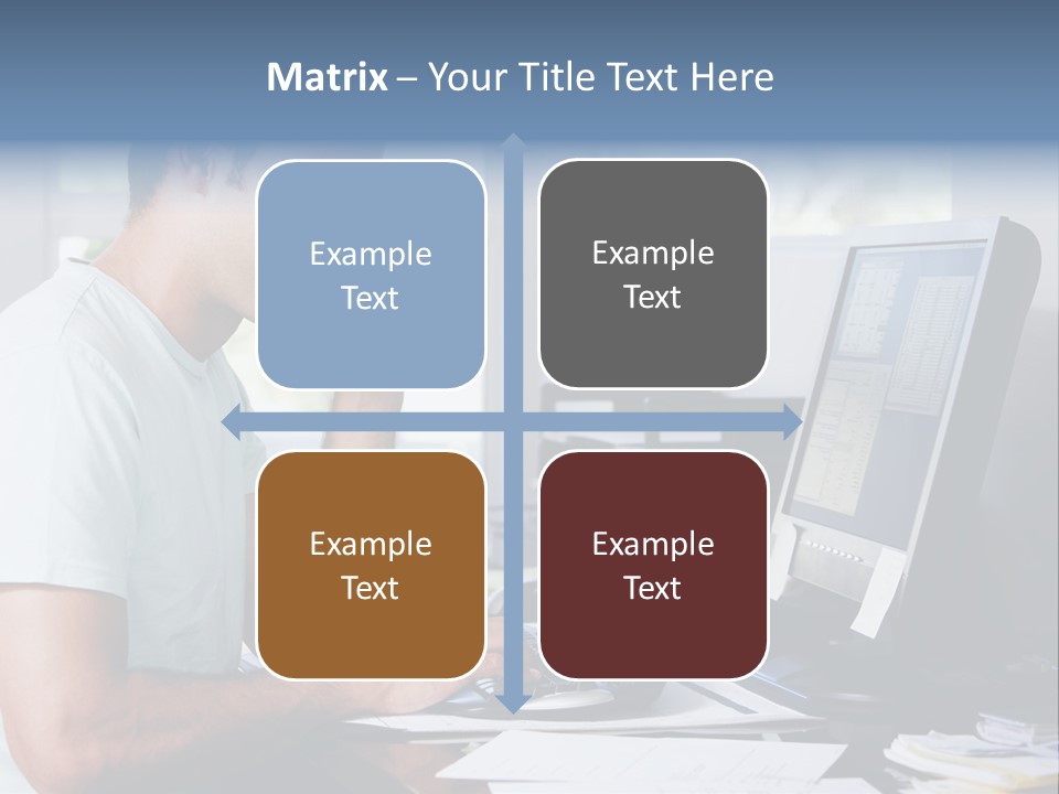 Woman Water Beach PowerPoint Template