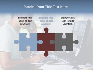 Woman Water Beach PowerPoint Template