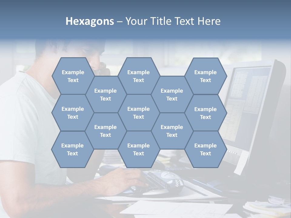 Woman Water Beach PowerPoint Template