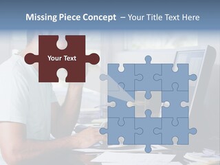 Woman Water Beach PowerPoint Template