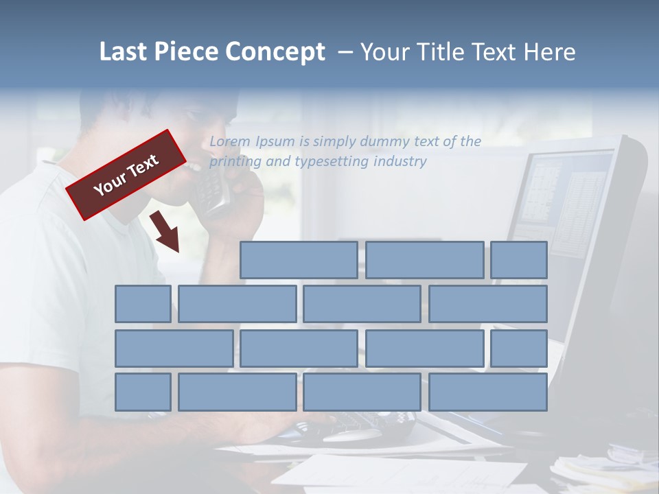 Woman Water Beach PowerPoint Template