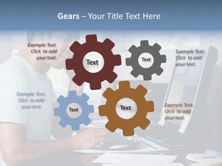 Woman Water Beach PowerPoint Template