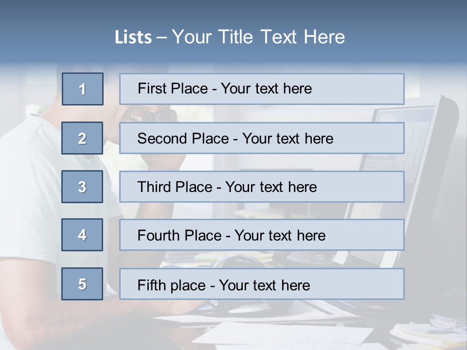 Woman Water Beach PowerPoint Template