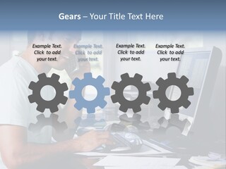 Woman Water Beach PowerPoint Template