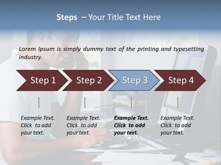 Woman Water Beach PowerPoint Template