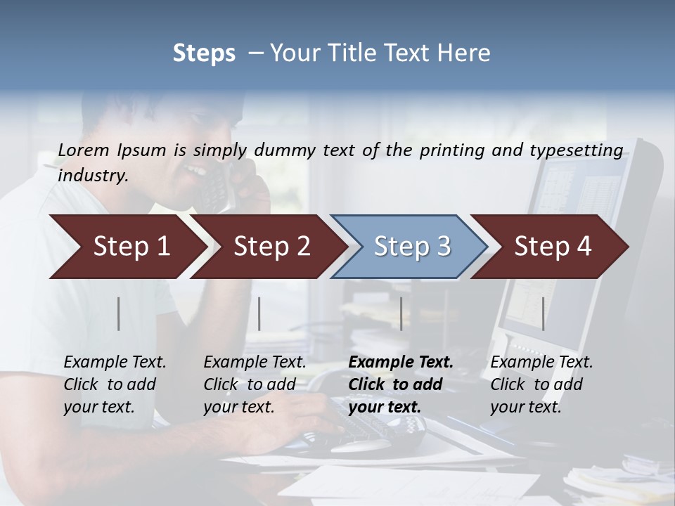 Woman Water Beach PowerPoint Template