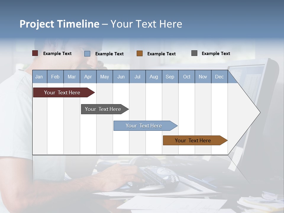 Woman Water Beach PowerPoint Template