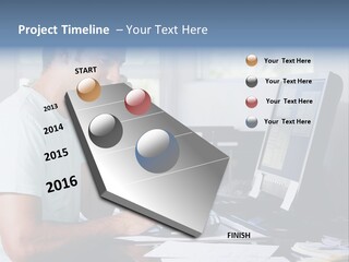 Woman Water Beach PowerPoint Template