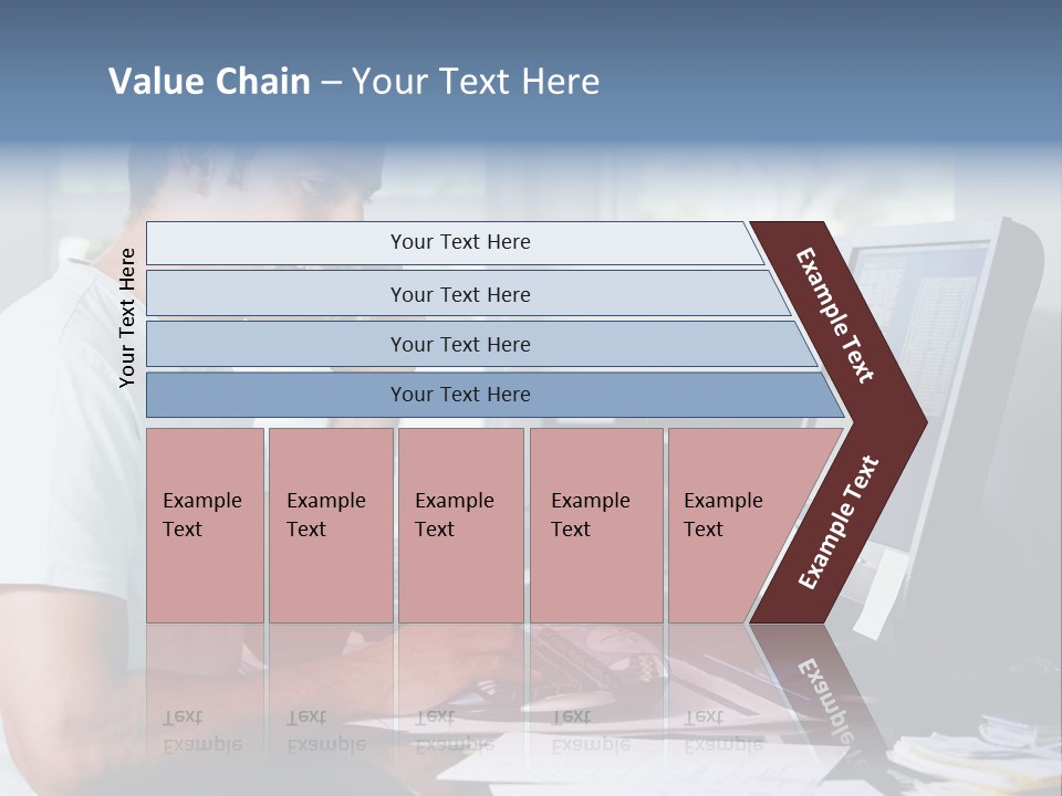 Woman Water Beach PowerPoint Template