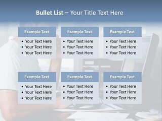 Woman Water Beach PowerPoint Template