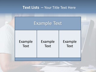 Woman Water Beach PowerPoint Template