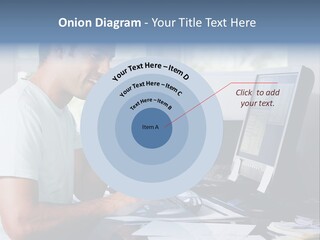 Woman Water Beach PowerPoint Template