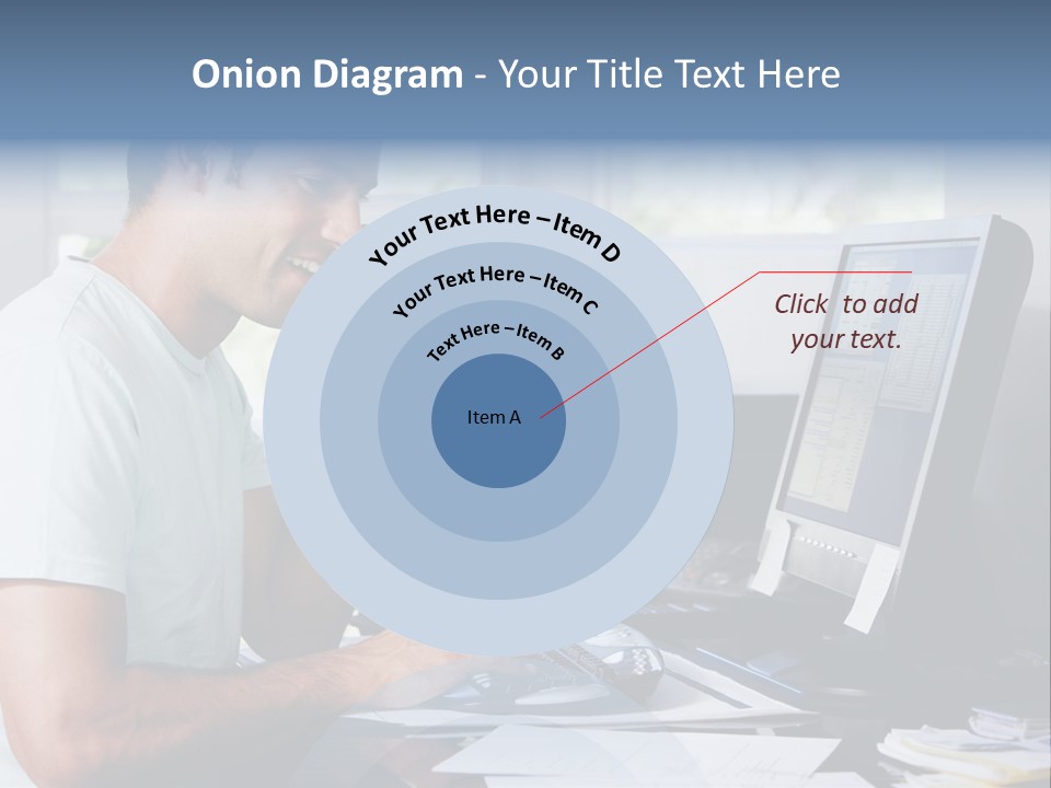 Woman Water Beach PowerPoint Template