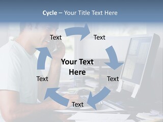 Woman Water Beach PowerPoint Template