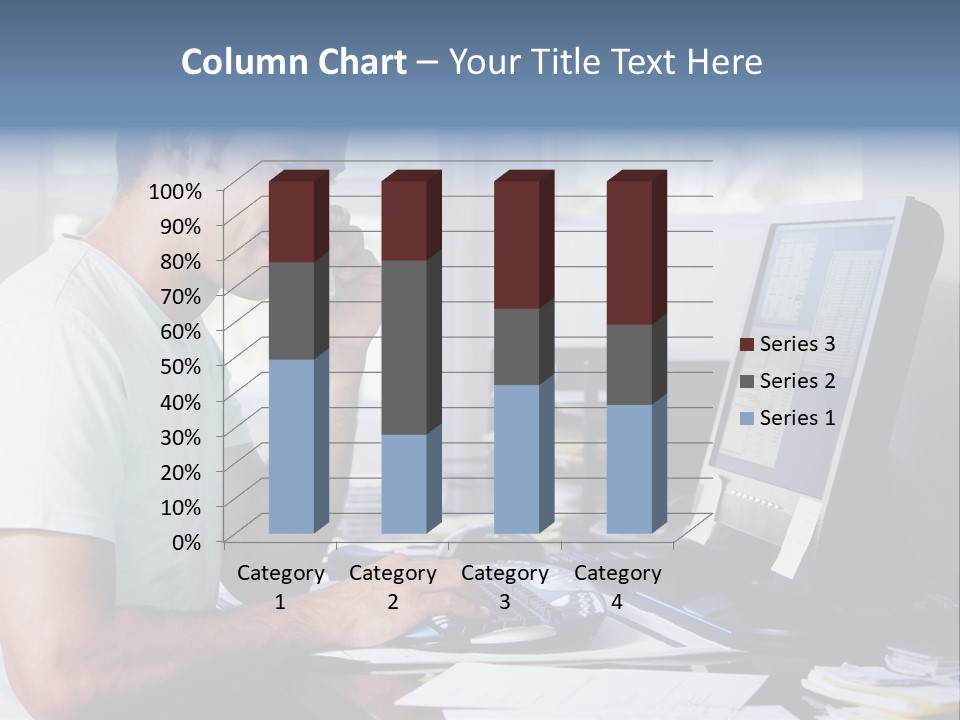 Woman Water Beach PowerPoint Template