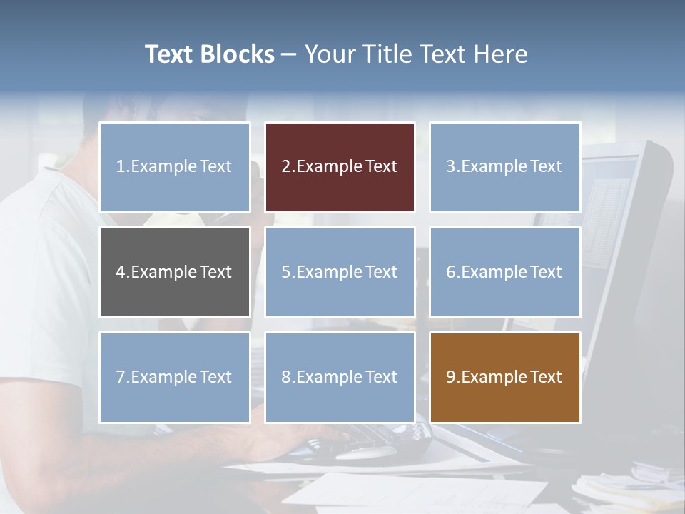 Woman Water Beach PowerPoint Template