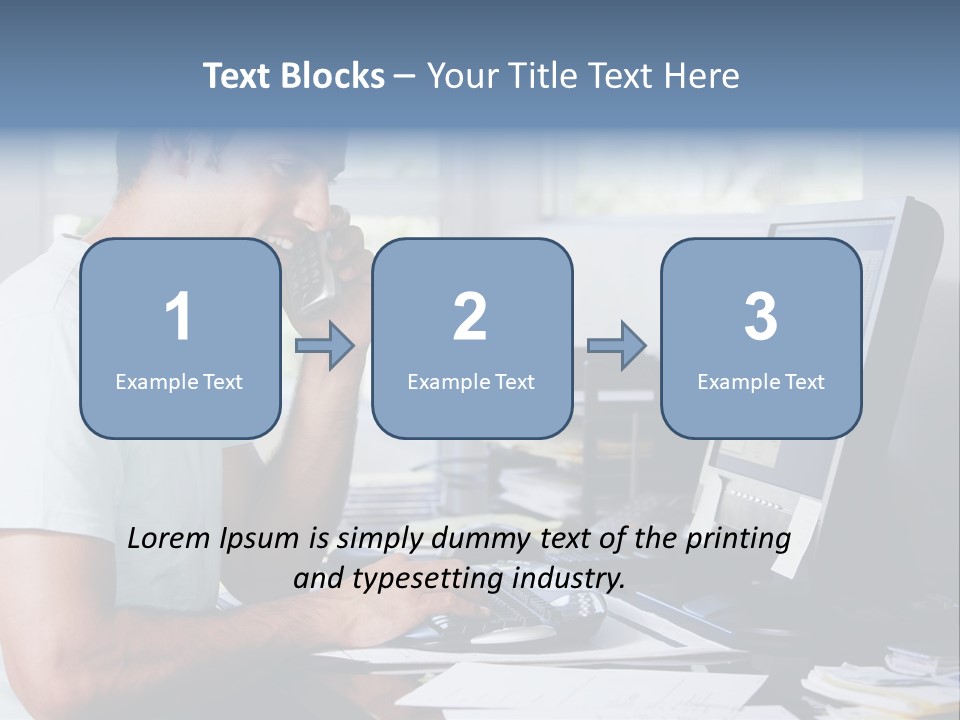 Woman Water Beach PowerPoint Template