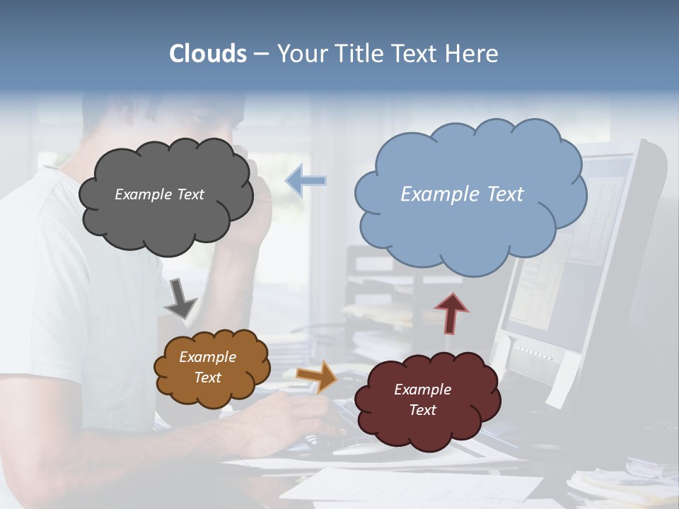 Woman Water Beach PowerPoint Template