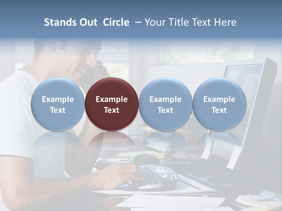 Woman Water Beach PowerPoint Template