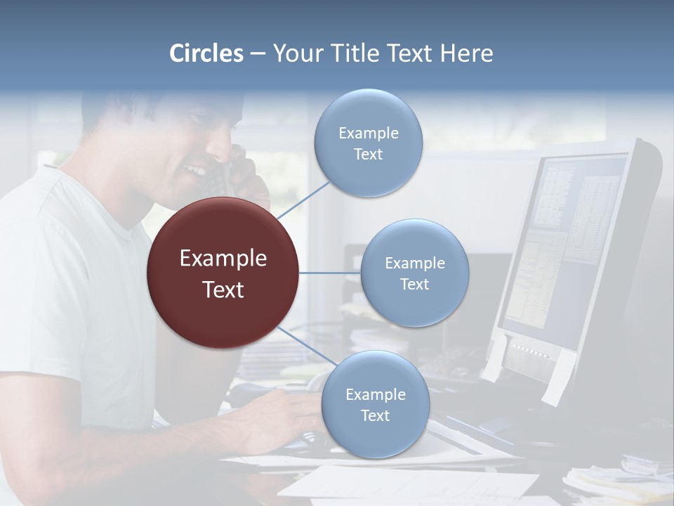 Woman Water Beach PowerPoint Template