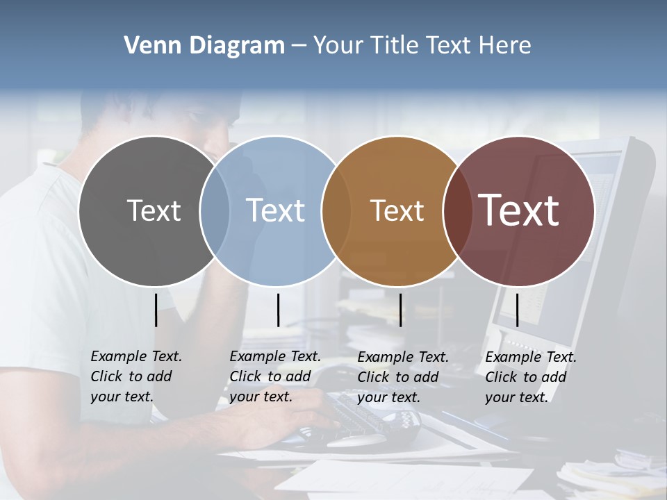 Woman Water Beach PowerPoint Template