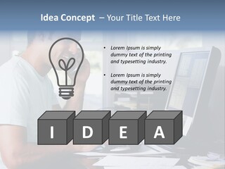 Woman Water Beach PowerPoint Template