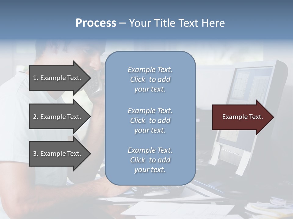 Woman Water Beach PowerPoint Template