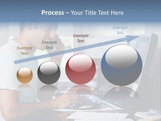 Woman Water Beach PowerPoint Template