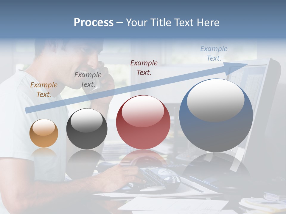 Woman Water Beach PowerPoint Template