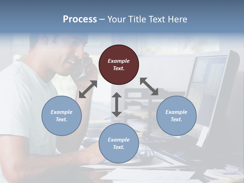 Woman Water Beach PowerPoint Template